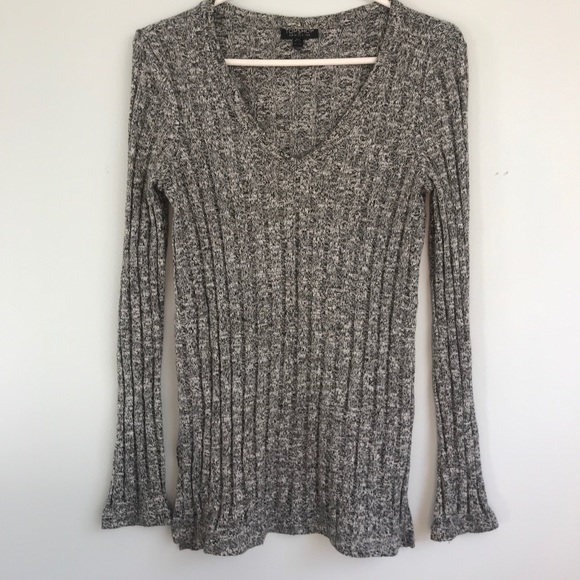 Topshop Grey Knit Tunic Sweater - Picture 4 of 6